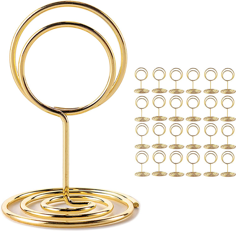 26 Gold Table Number Holders