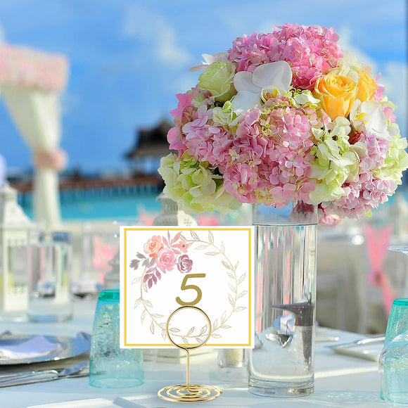 26 Gold Table Number Holders