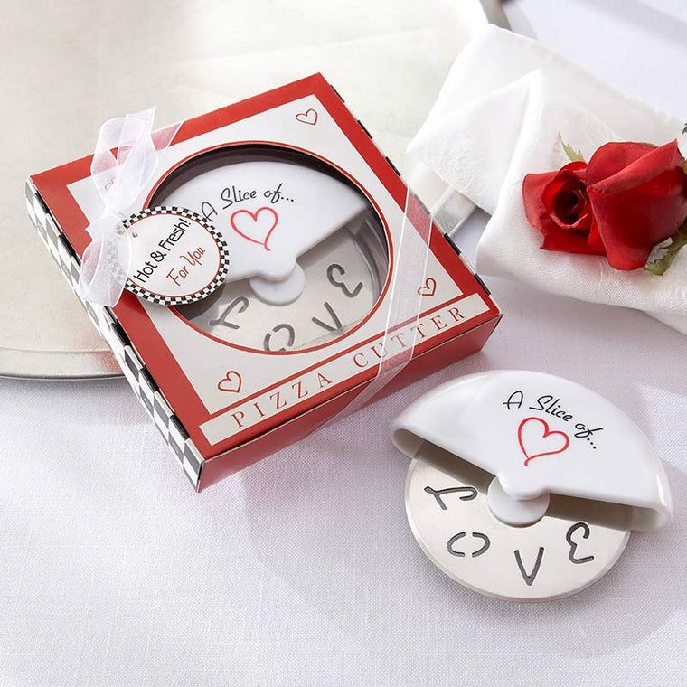 A Slice of Love Stainless-Steel Pizza Cutter
